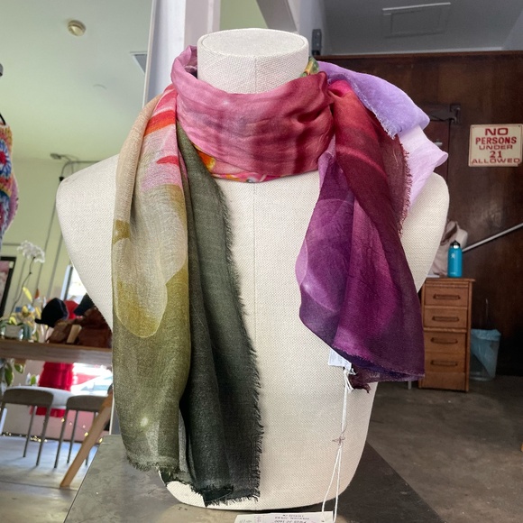 813 Ottotredici Lakshmi Print Scarf - Picture 1 of 2